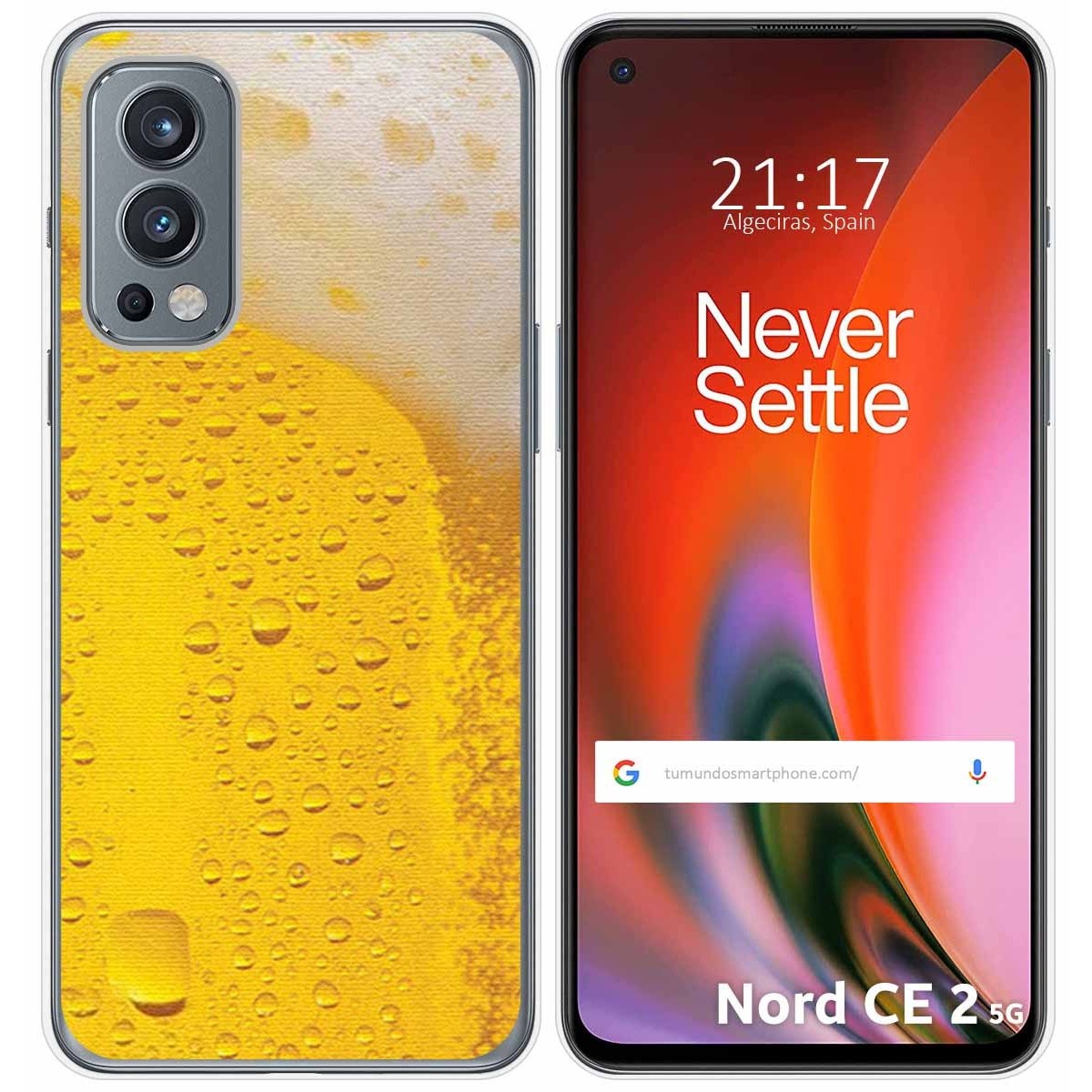 Funda Silicona para OnePlus Nord 2 5G diseño Cerveza Dibujos