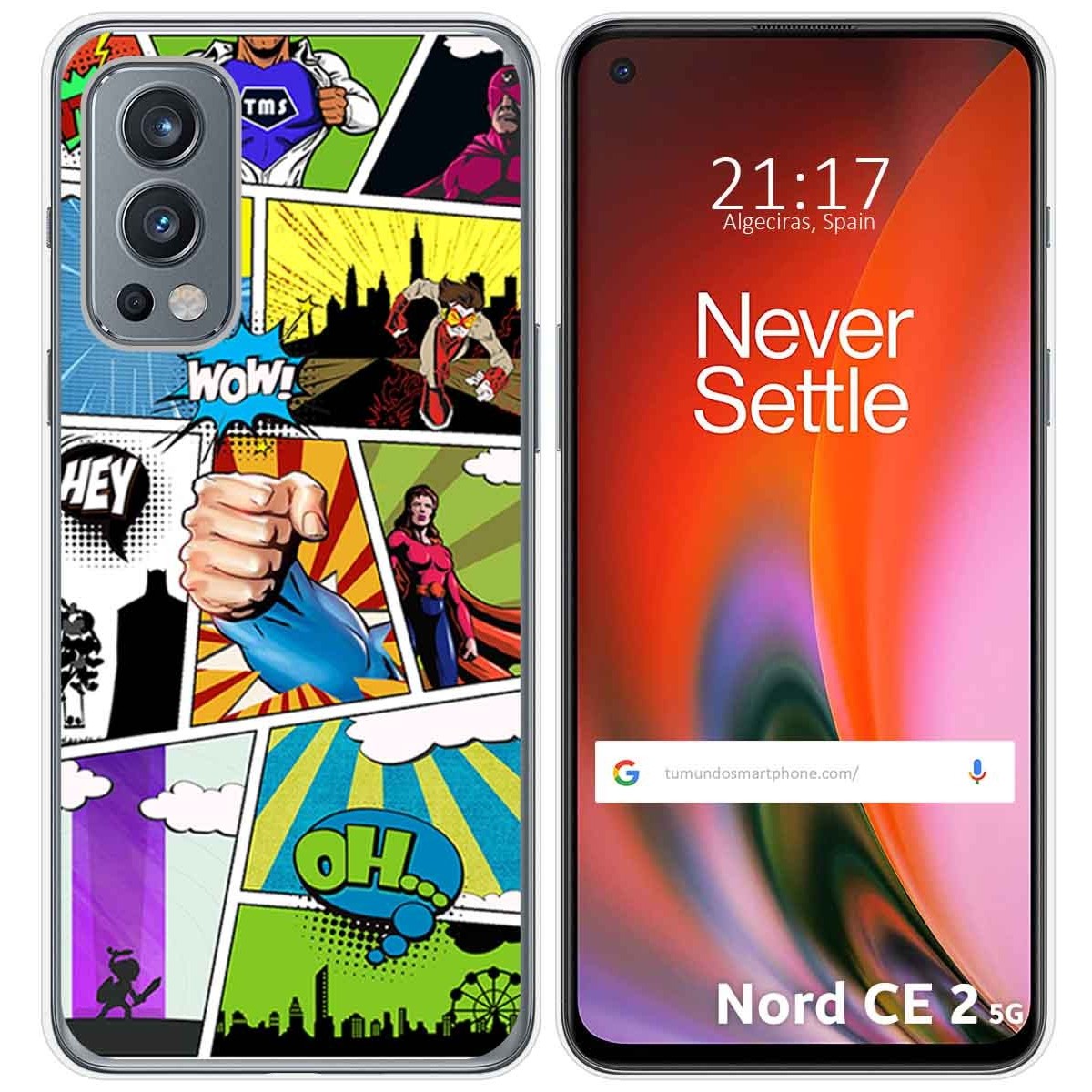 Funda Silicona para OnePlus Nord 2 5G diseño Comic Dibujos