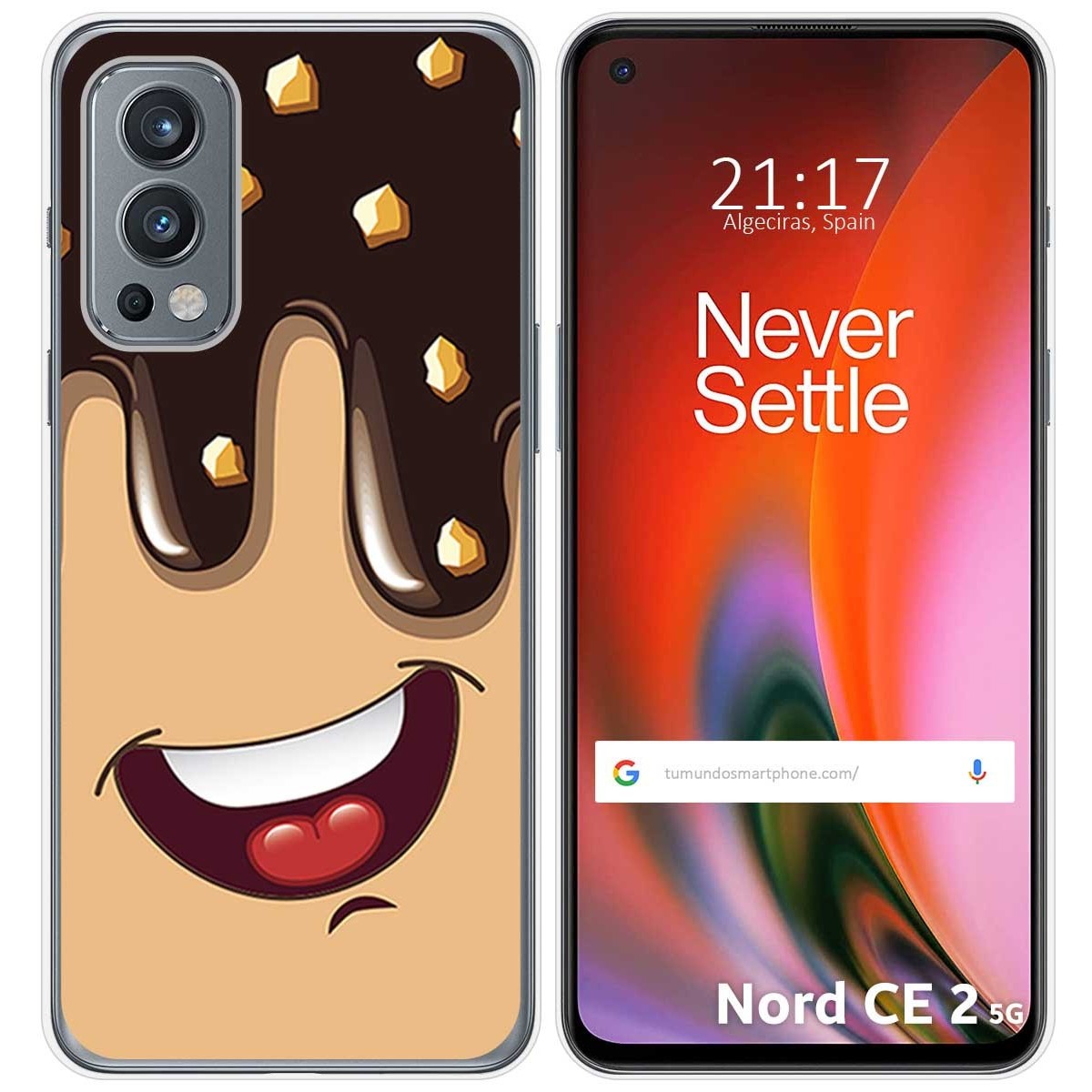 Funda Silicona para OnePlus Nord 2 5G diseño Helado Chocolate Dibujos