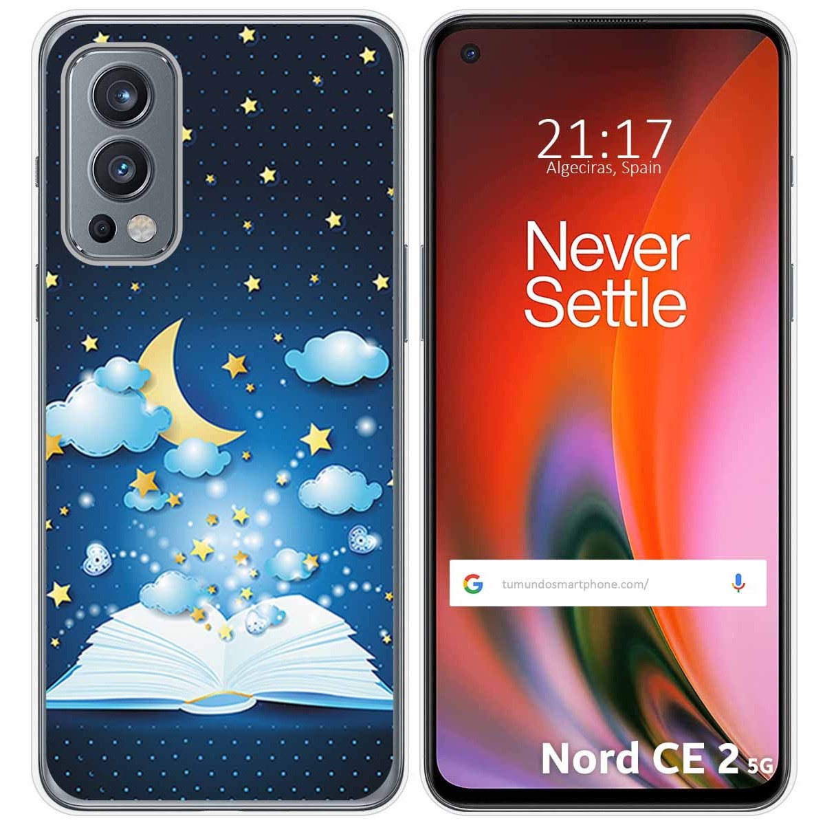 Funda Silicona para OnePlus Nord 2 5G diseño Libro Cuentos Dibujos