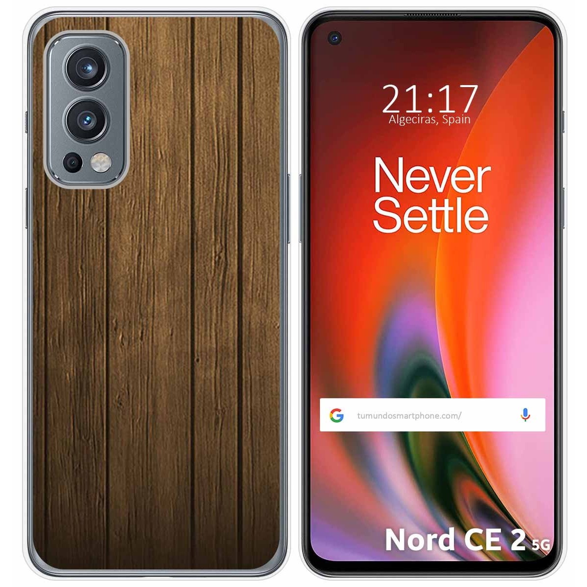 Funda Silicona para OnePlus Nord 2 5G diseño Madera Dibujos