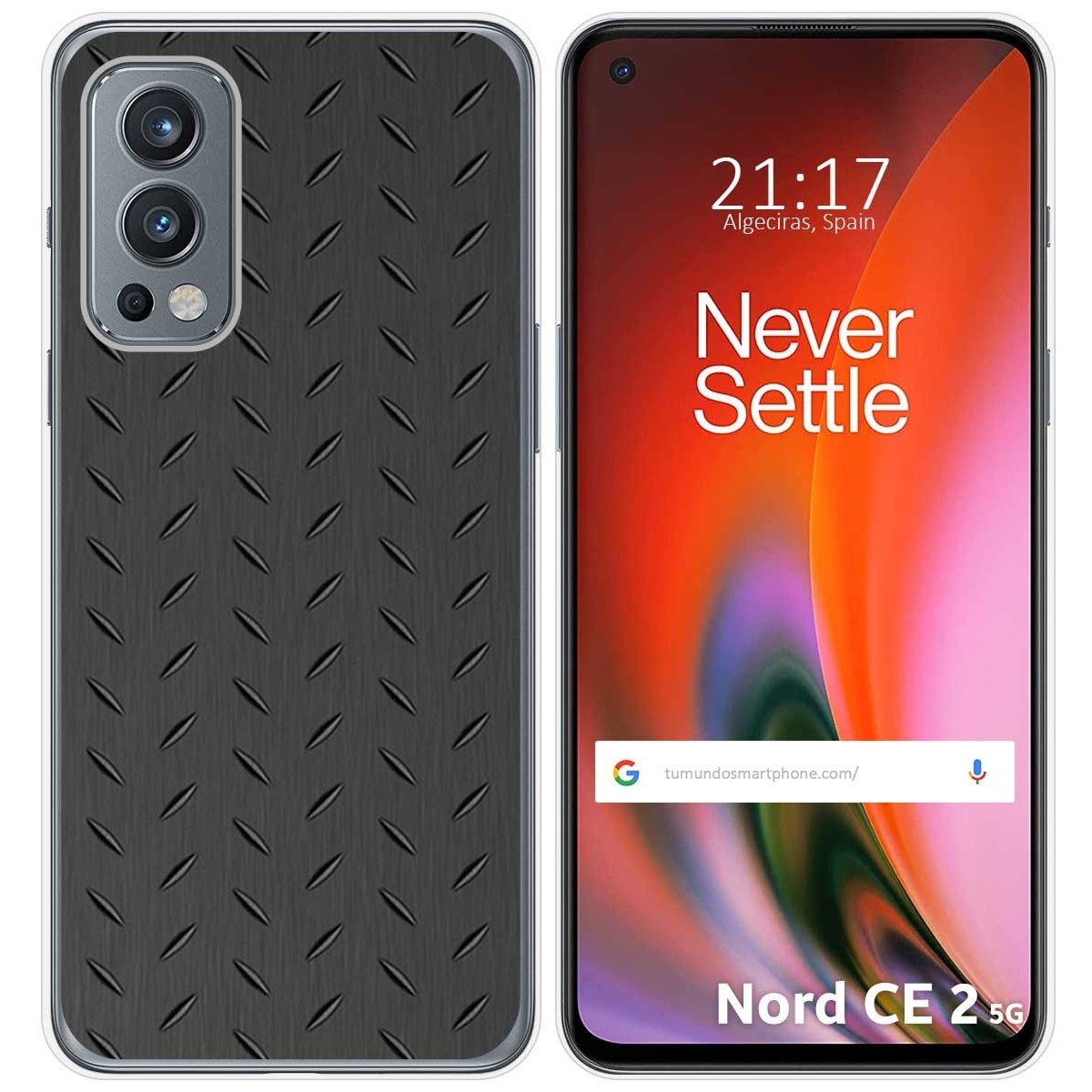 Funda Silicona para OnePlus Nord 2 5G diseño Metal Dibujos