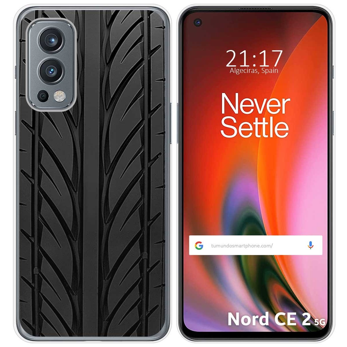 Funda Silicona para OnePlus Nord 2 5G diseño Neumatico Dibujos