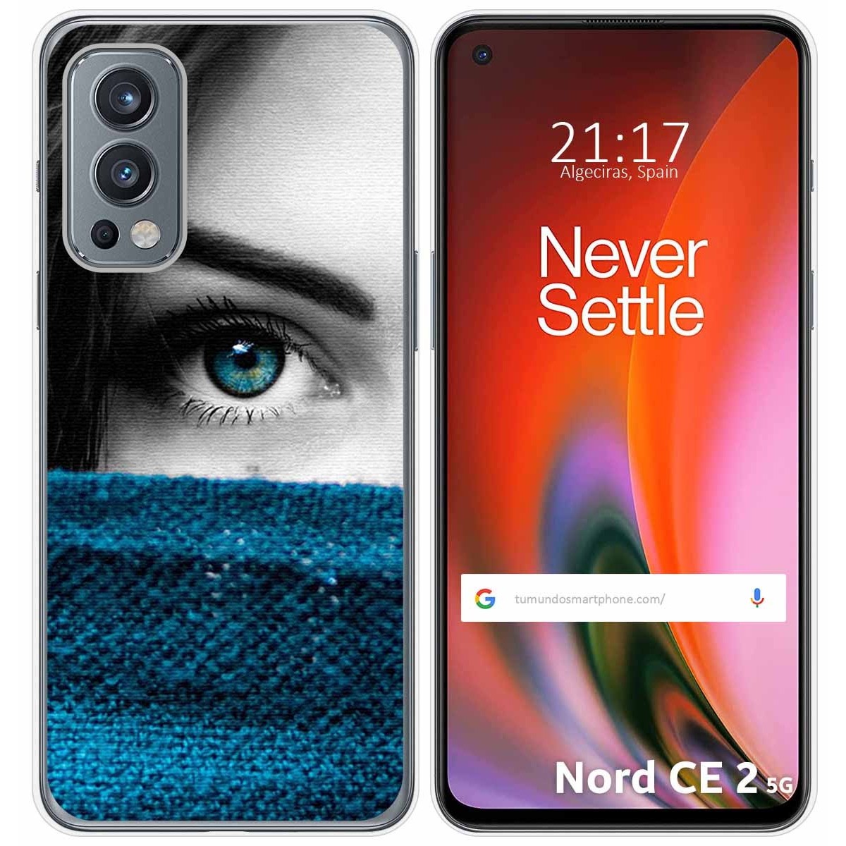 Funda Silicona para OnePlus Nord 2 5G diseño Ojo Dibujos