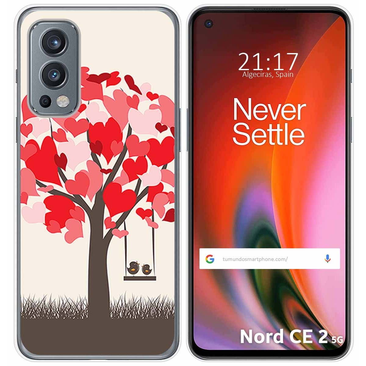 Funda Silicona para OnePlus Nord 2 5G diseño Pajaritos Dibujos