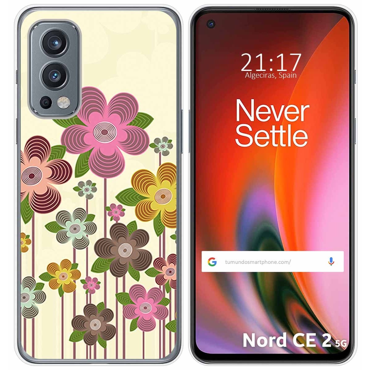 Funda Silicona para OnePlus Nord 2 5G diseño Primavera En Flor Dibujos