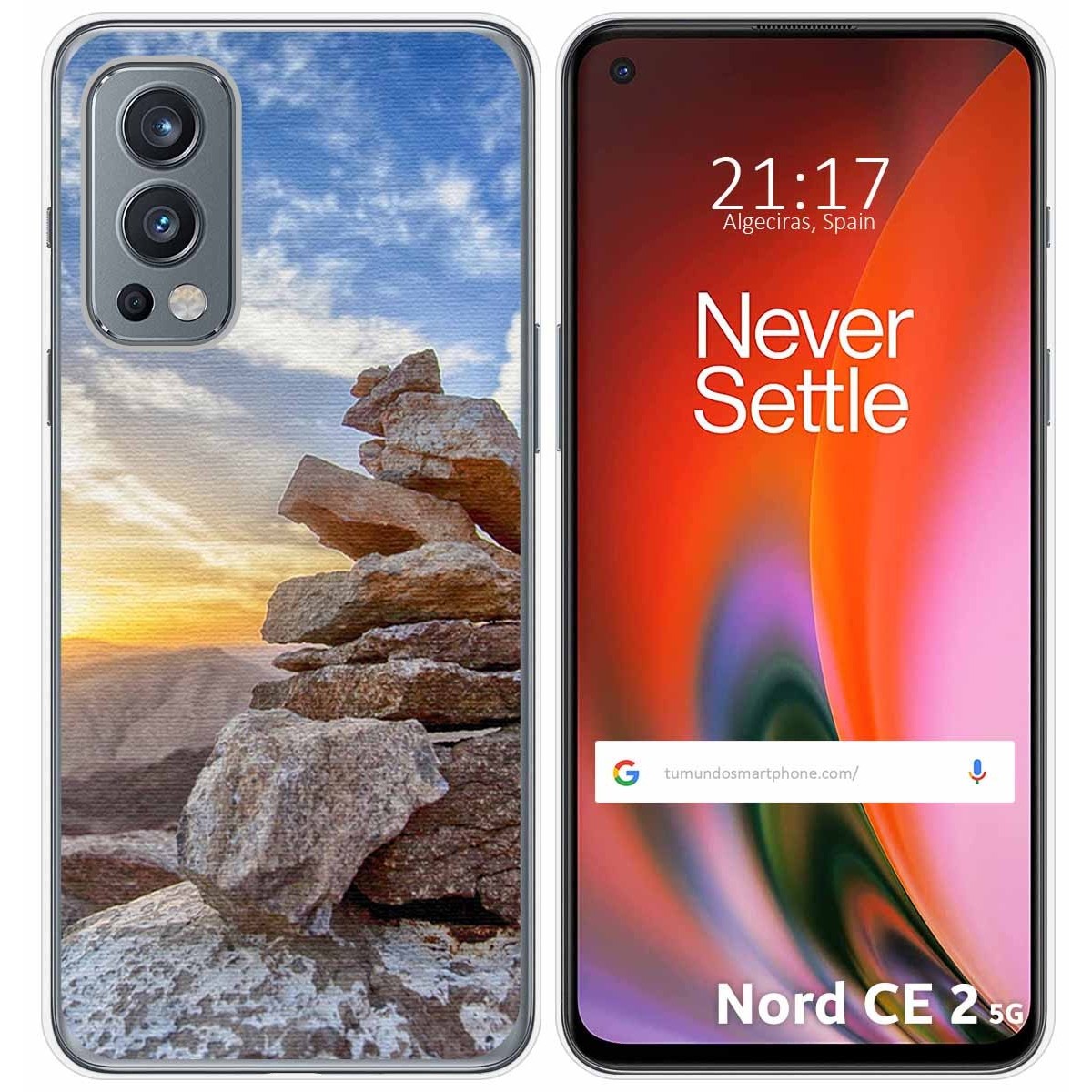 Funda Silicona para OnePlus Nord 2 5G diseño Sunset Dibujos