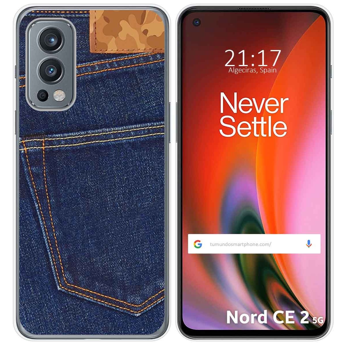 Funda Silicona para OnePlus Nord 2 5G diseño Vaquero Dibujos