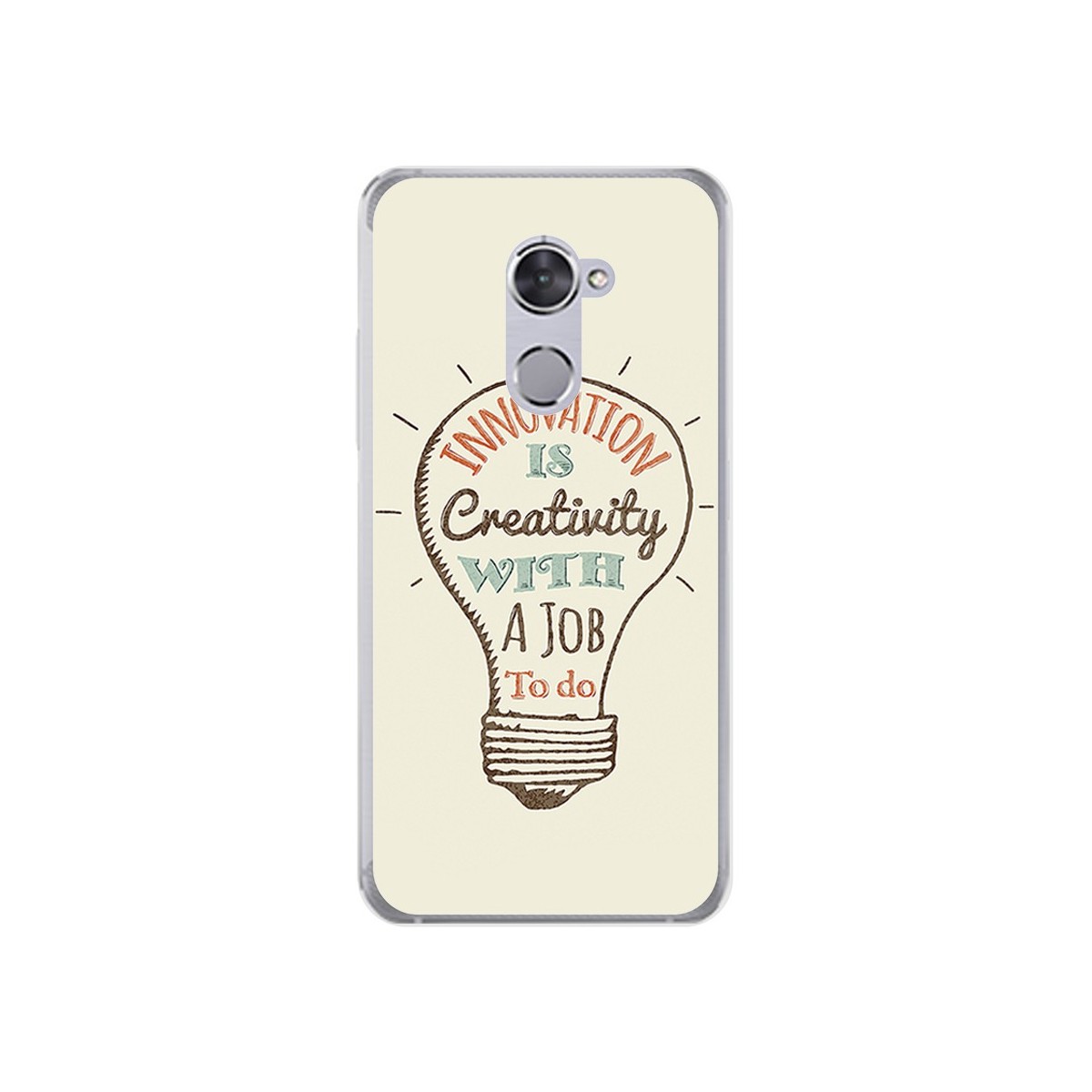 Funda Gel Tpu para Vodafone Smart V8 Diseño Creativity Dibujos