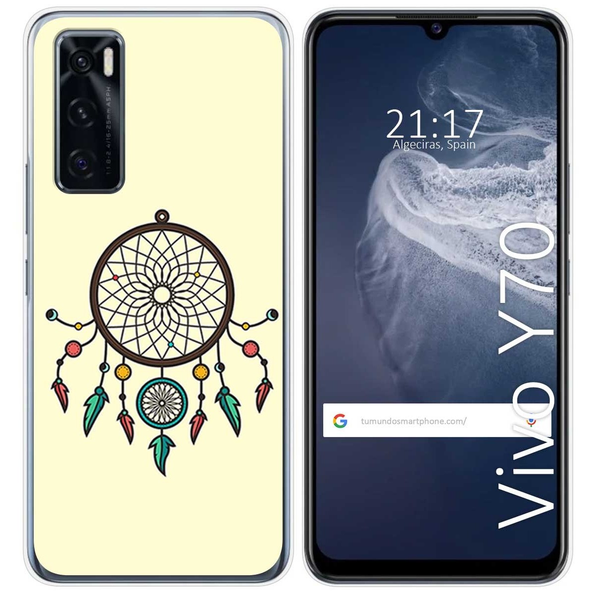 Funda Silicona para Vivo Y70 diseño Atrapasueños Dibujos