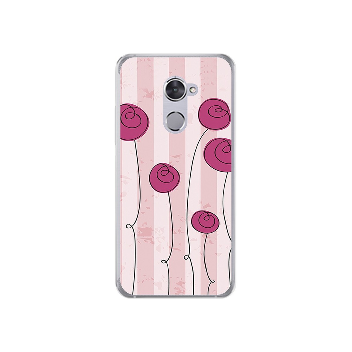 Funda Gel Tpu para Vodafone Smart V8 Diseño Flores Vintage Dibujos