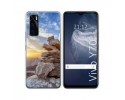 Funda Silicona para Vivo Y70 diseño Sunset Dibujos