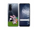 Funda Silicona Transparente para Vivo Y70 diseño Conejo Dibujos