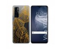 Funda Silicona Transparente para Vivo Y70 diseño Hojas Dibujos