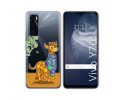 Funda Silicona Transparente para Vivo Y70 diseño Jirafa Dibujos