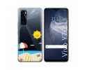 Funda Silicona Transparente para Vivo Y70 diseño Playa Dibujos