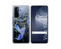 Funda Silicona Transparente para Vivo Y70 diseño Plumas Dibujos