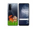 Funda Silicona Transparente para Vivo Y70 diseño Tigre Dibujos