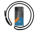 Personaliza tu Funda Colgante Transparente para Huawei Honor 9X Lite con Cordon Negro Dibujo Personalizada
