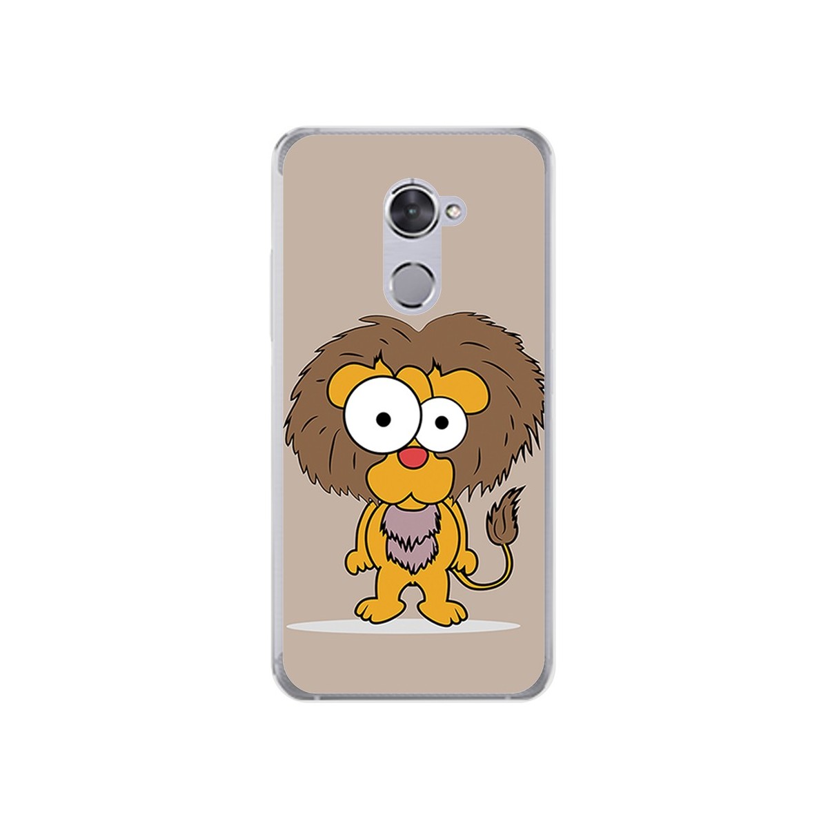 Funda Gel Tpu para Vodafone Smart V8 Diseño Leon Dibujos