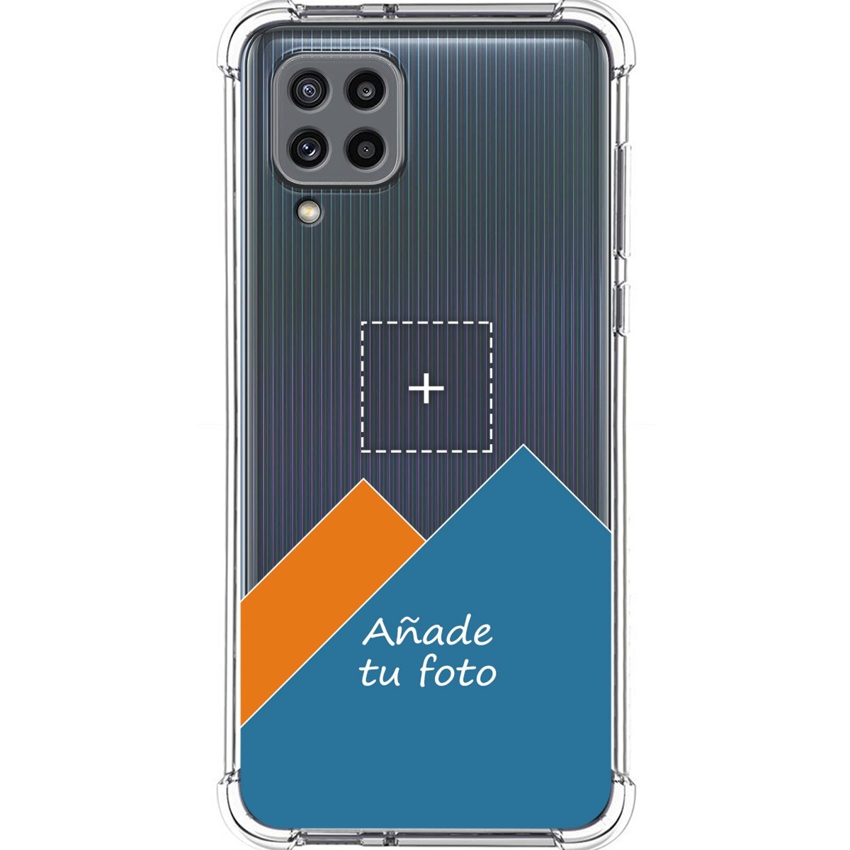 Personaliza tu Funda Silicona AntiGolpes Transparente con tu Fotografía para Samsung Galaxy M32 Dibujo Personalizada