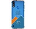 Personaliza tu Funda Silicona AntiGolpes Transparente con tu Fotografía para Motorola Moto E7 Power Dibujo Personalizada