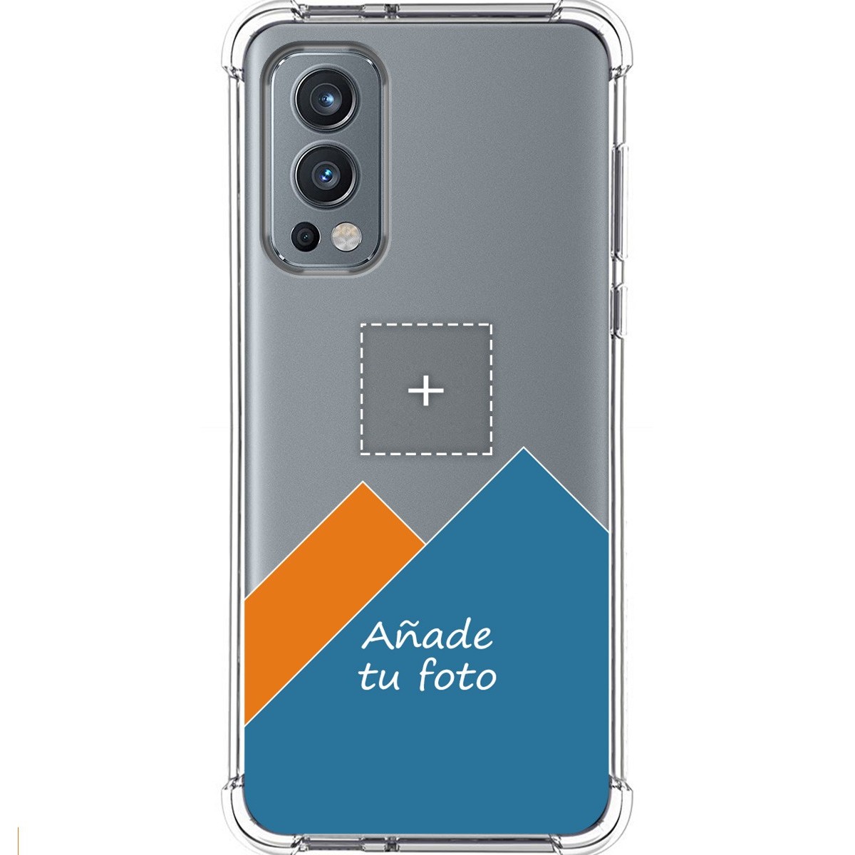 Personaliza tu Funda Silicona AntiGolpes Transparente con tu Fotografía para OnePlus Nord 2 5G Dibujo Personalizada