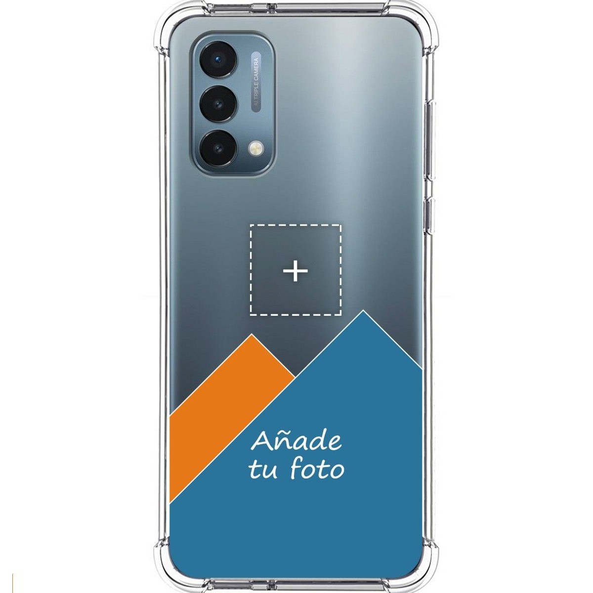 Personaliza tu Funda Silicona AntiGolpes Transparente con tu Fotografía para OnePlus Nord N200 5G Dibujo Personalizada