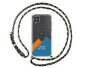 Personaliza tu Funda Colgante Transparente para Samsung Galaxy A22 4G / M22 con Cordon Verde / Dorado Dibujo Personalizada
