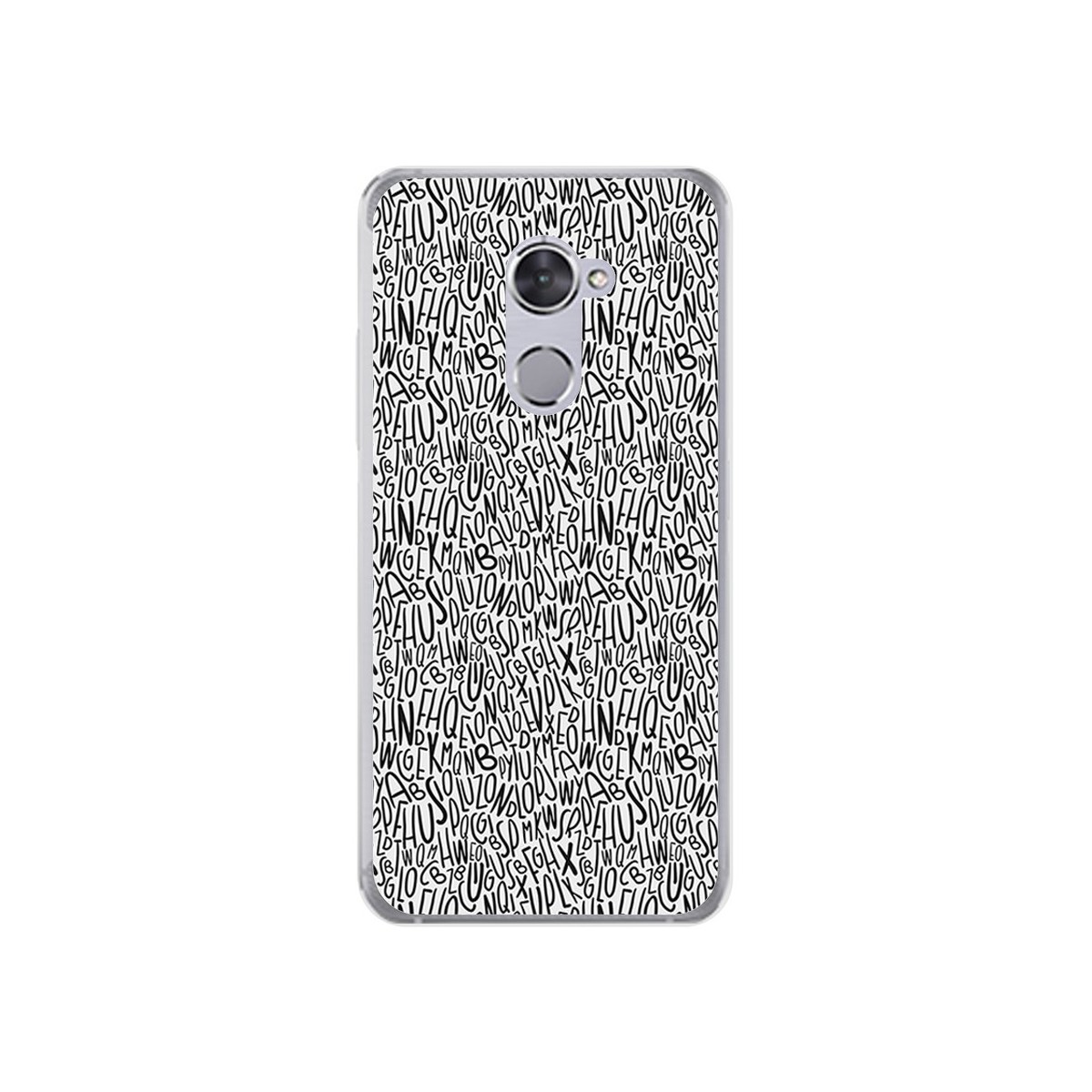 Funda Gel Tpu para Vodafone Smart V8 Diseño Letras Dibujos