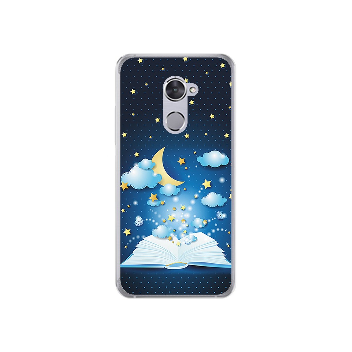 Funda Gel Tpu para Vodafone Smart V8 Diseño Libro Cuentos Dibujos