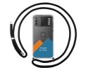 Personaliza tu Funda Colgante Transparente para Xiaomi POCO M3 con Cordon Negro Dibujo Personalizada
