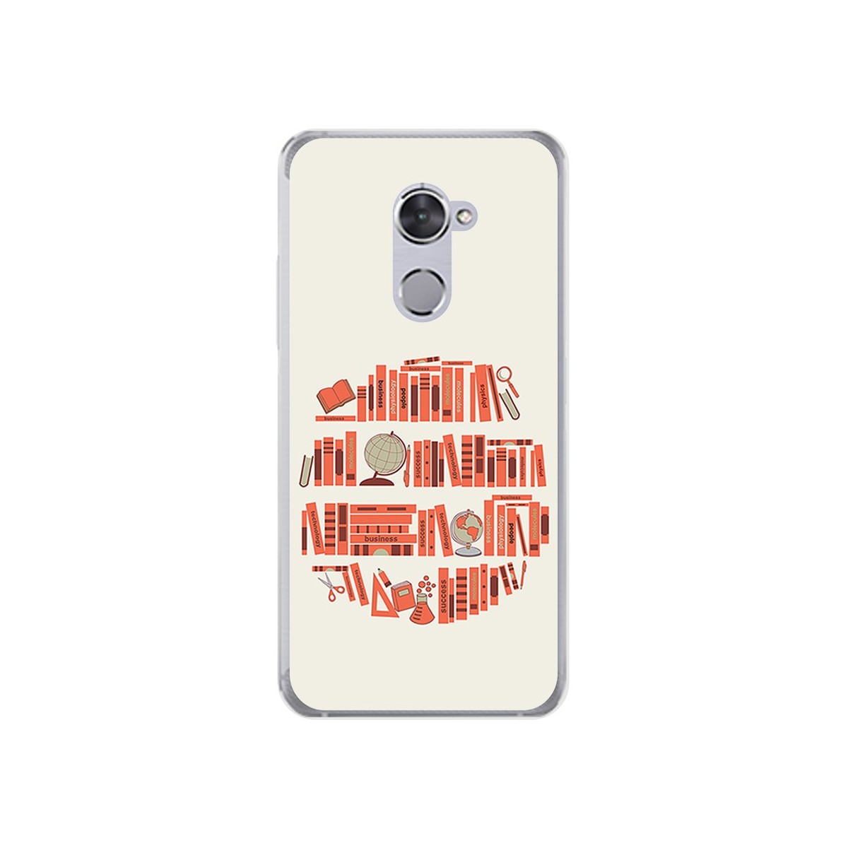 Funda Gel Tpu para Vodafone Smart V8 Diseño Mundo Libro Dibujos