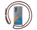Personaliza tu Funda Colgante Transparente para OnePlus Nord 2 5G con Cordon Rosa / Dorado Dibujo Personalizada
