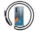 Personaliza tu Funda Colgante Transparente para OnePlus Nord N200 5G con Cordon Negro Dibujo Personalizada