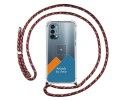 Personaliza tu Funda Colgante Transparente para OnePlus Nord N200 5G con Cordon Rosa / Dorado Dibujo Personalizada