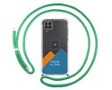 Personaliza tu Funda Colgante Transparente para Samsung Galaxy A22 4G / M22 con Cordon Verde Agua Dibujo Personalizada