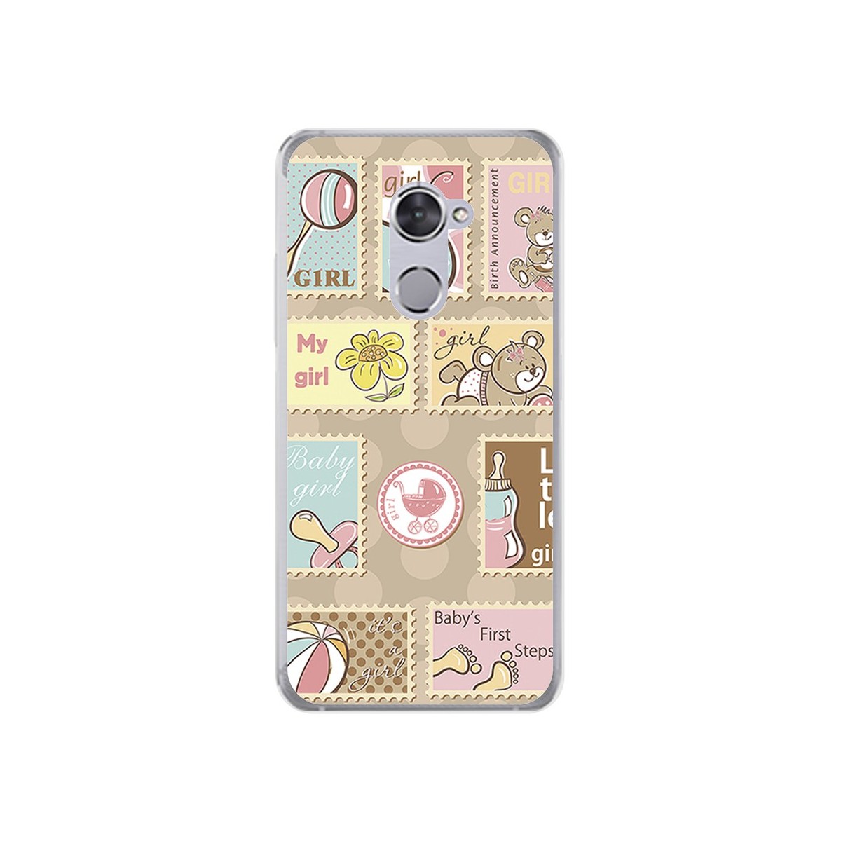 Funda Gel Tpu para Vodafone Smart V8 Diseño Sellos Dibujos