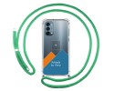 Personaliza tu Funda Colgante Transparente para OnePlus Nord N200 5G con Cordon Verde Agua Dibujo Personalizada