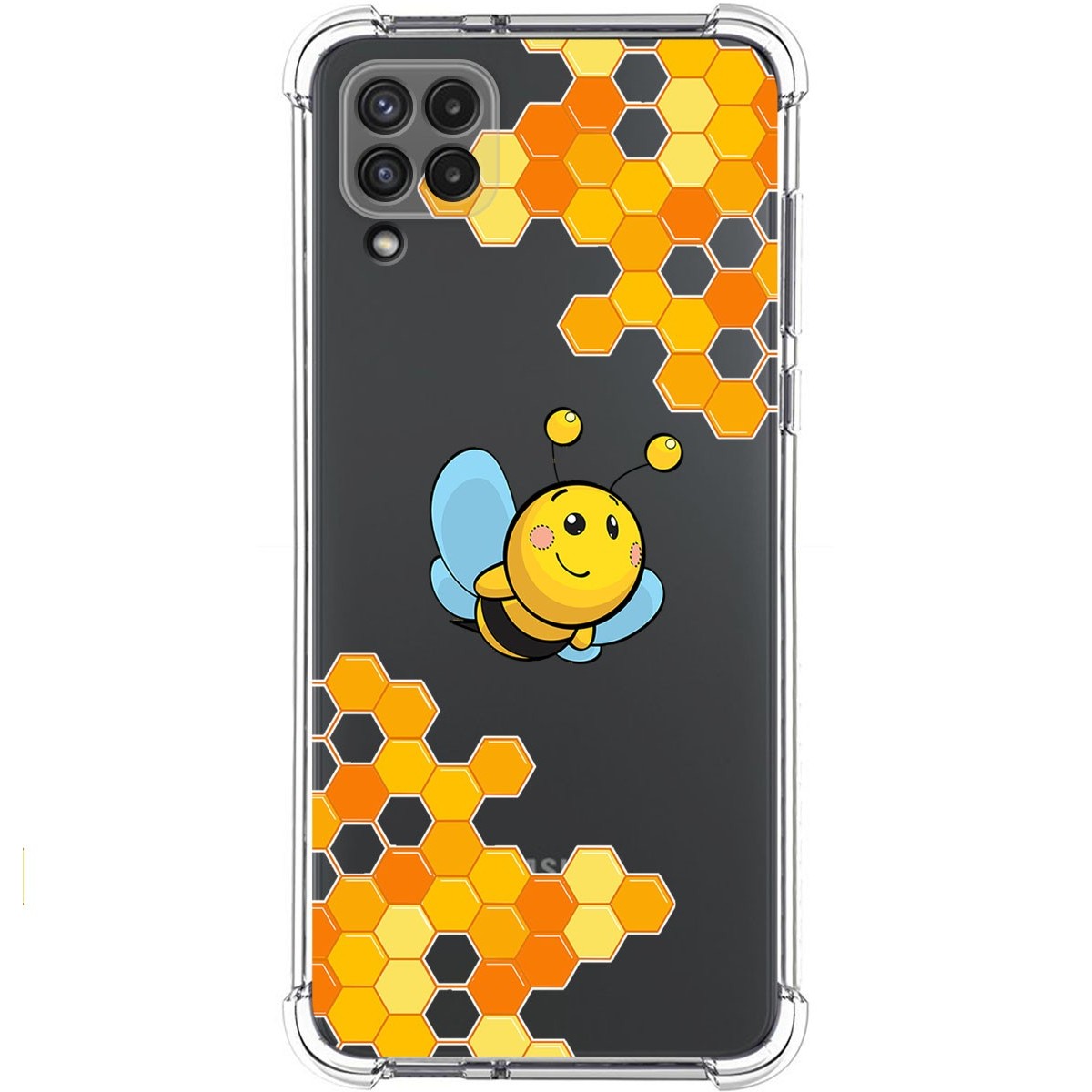 Funda Silicona Antigolpes para Samsung Galaxy A22 4G / M22 diseño Abeja Dibujos