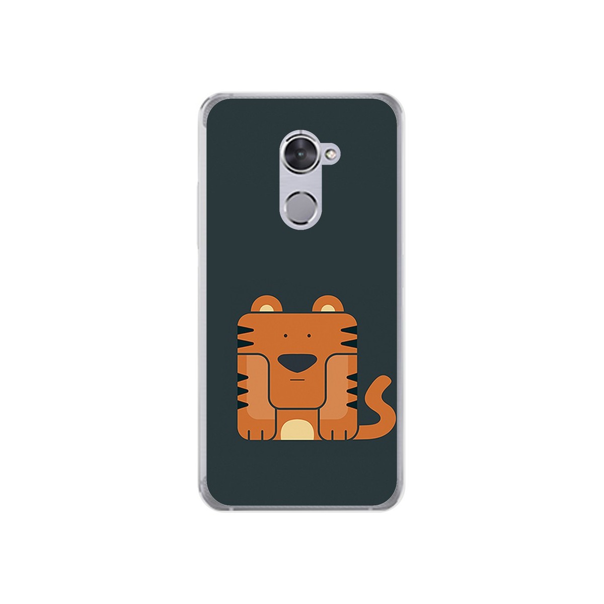 Funda Gel Tpu para Vodafone Smart V8 Diseño Tigre Dibujos