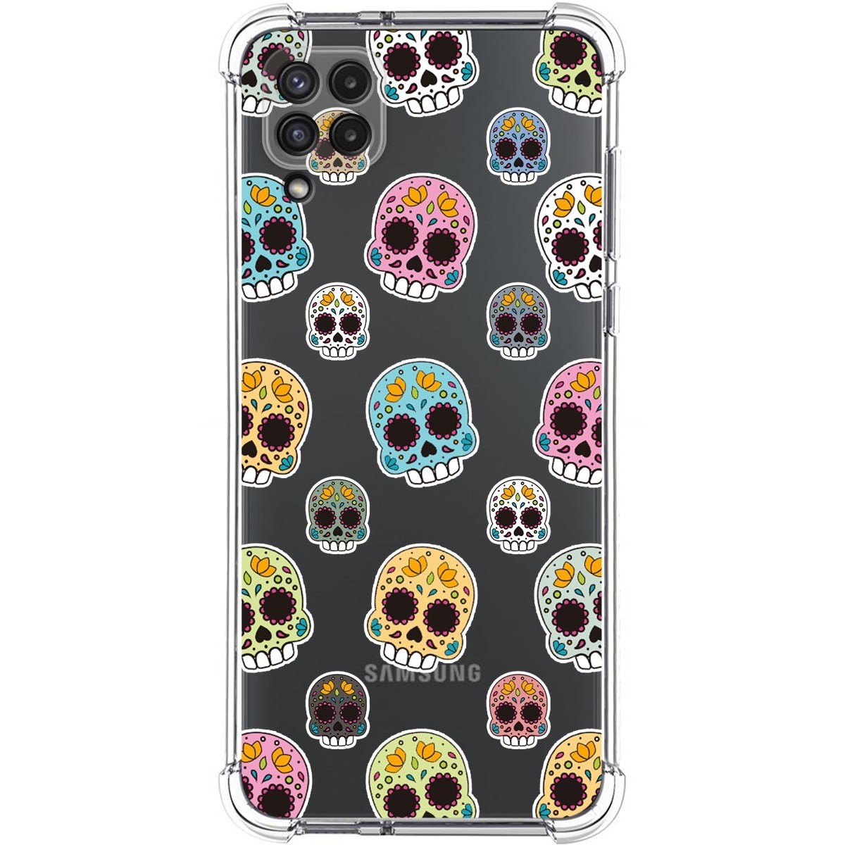 Funda Silicona Antigolpes para Samsung Galaxy A22 4G / M22 diseño Catrina Dibujos