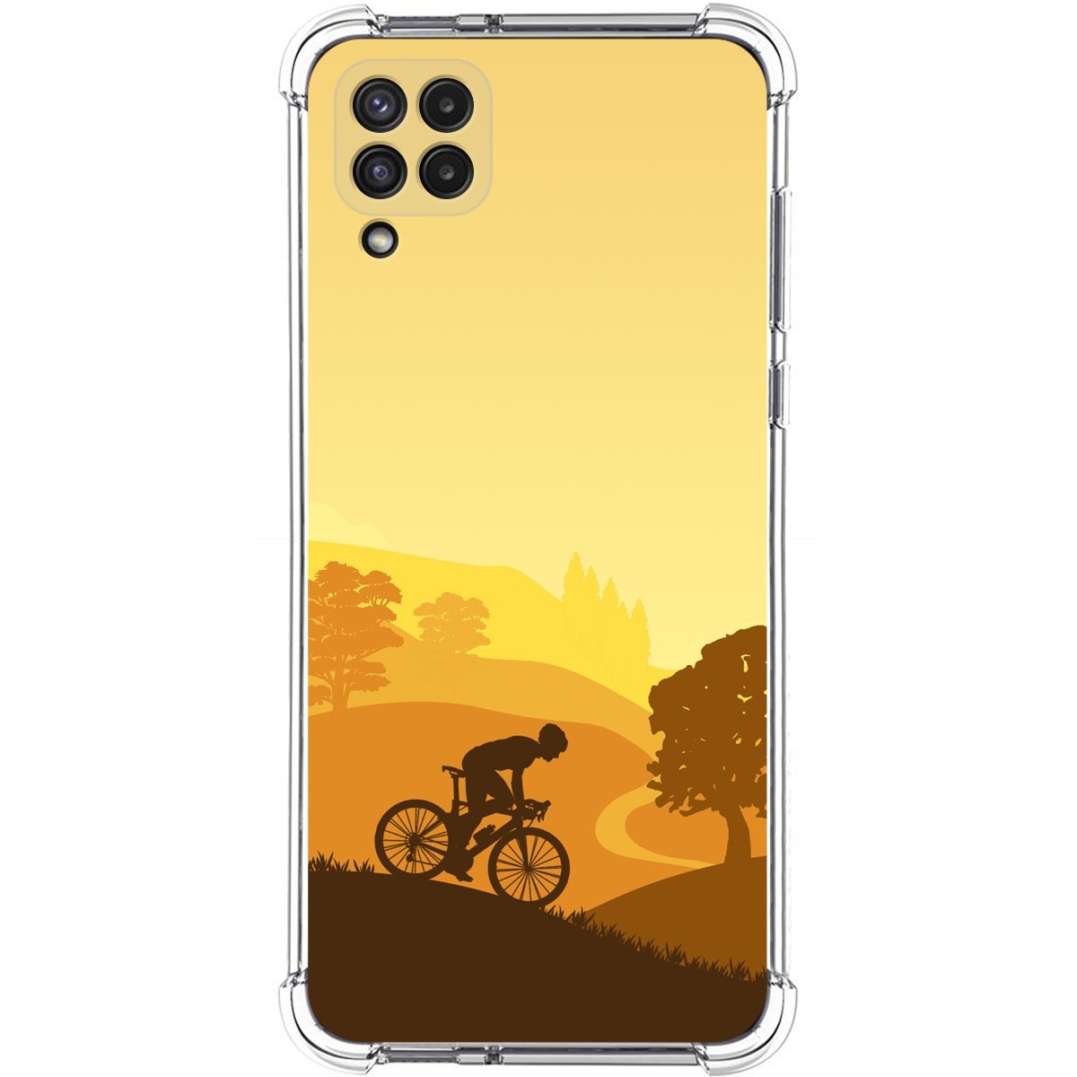 Funda Silicona Antigolpes para Samsung Galaxy A22 4G / M22 diseño Ciclista Dibujos