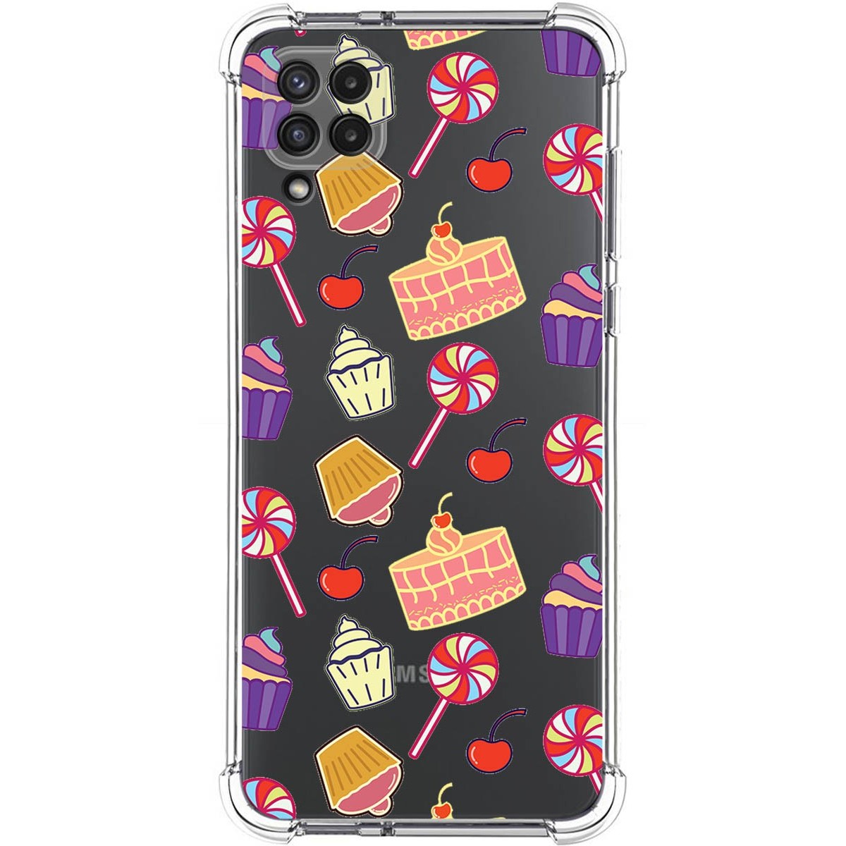Funda Silicona Antigolpes para Samsung Galaxy A22 4G / M22 diseño Dulces 01 Dibujos