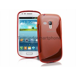 Funda Gel Tpu Samsung Galaxy S3 Mini I8190 S Line Color Roja