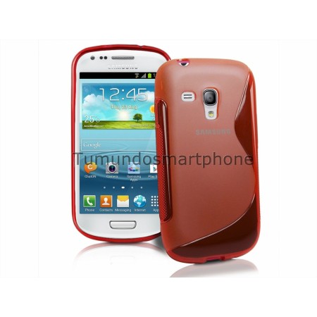 Funda Gel Tpu Samsung Galaxy S3 Mini I8190 S Line Color Roja