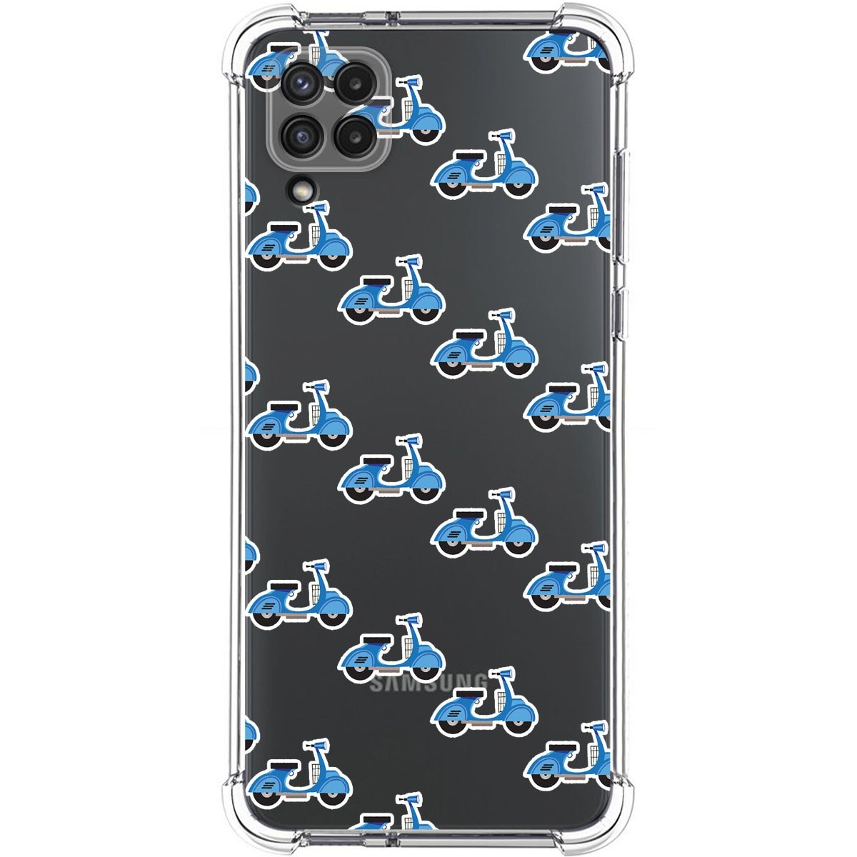 Funda Silicona Antigolpes para Samsung Galaxy A22 4G / M22 diseño Scooter Dibujos