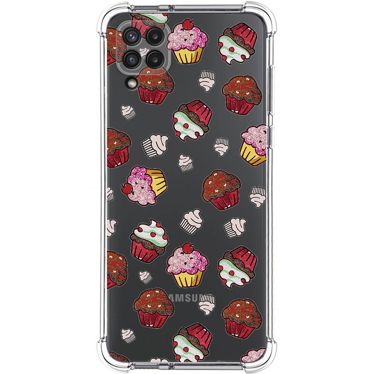 Funda Silicona Antigolpes para Samsung Galaxy A22 4G / M22 diseño Muffins Dibujos