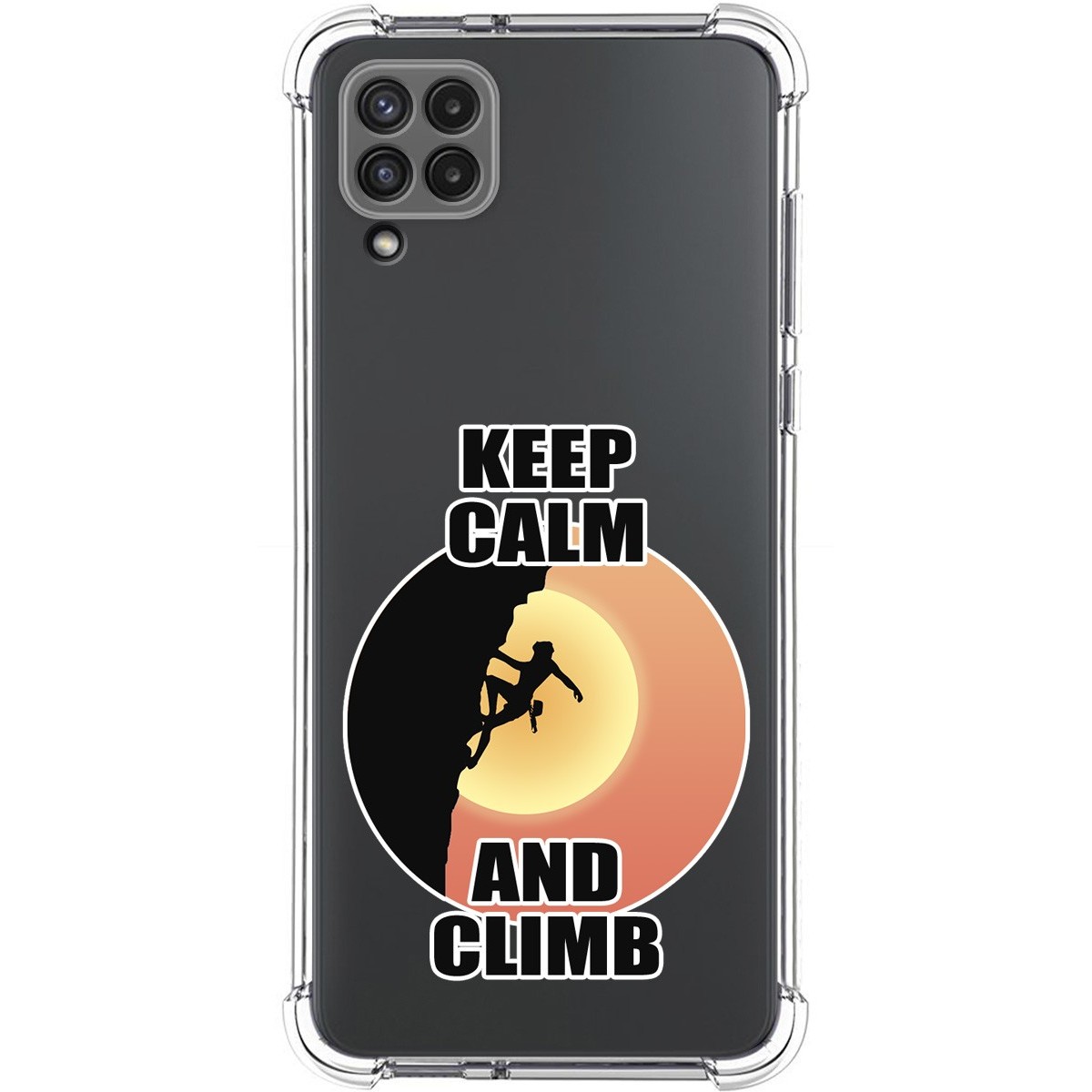 Funda Silicona Antigolpes para Samsung Galaxy A22 4G / M22 diseño Mujer Escalada Dibujos