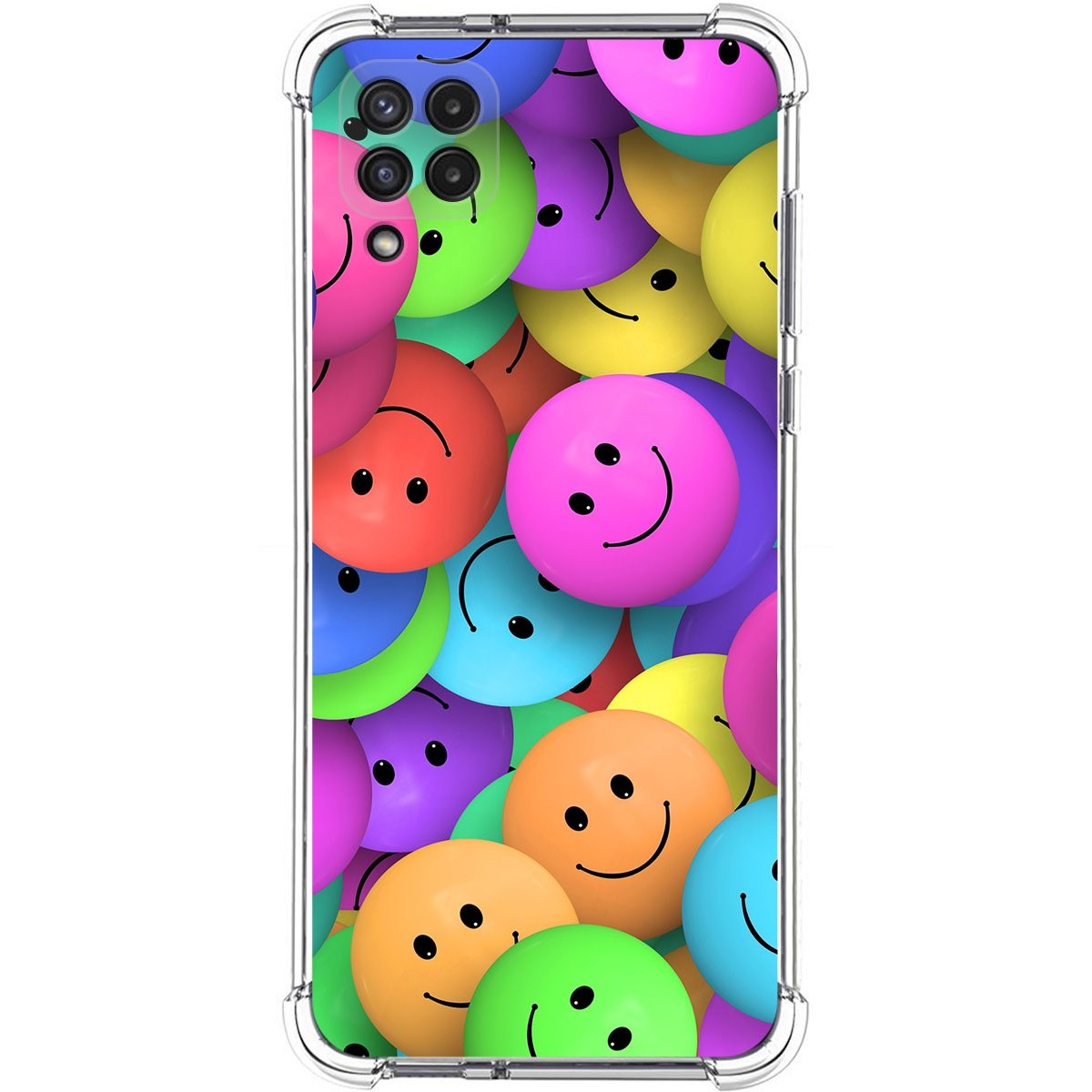 Funda Silicona Antigolpes para Samsung Galaxy A22 4G / M22 diseño Smile Dibujos